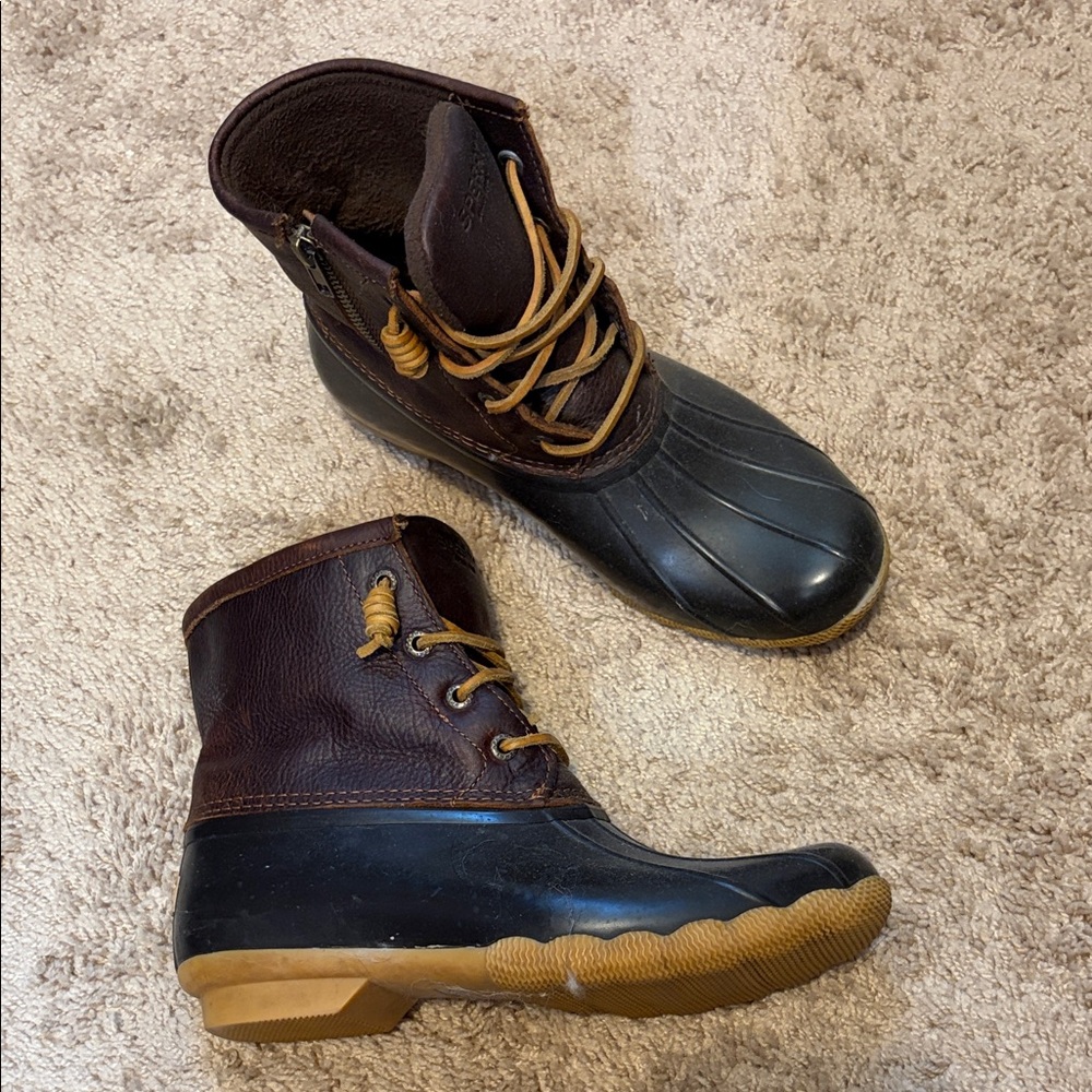 Sperry Women's Duck Boots - Brown and Black